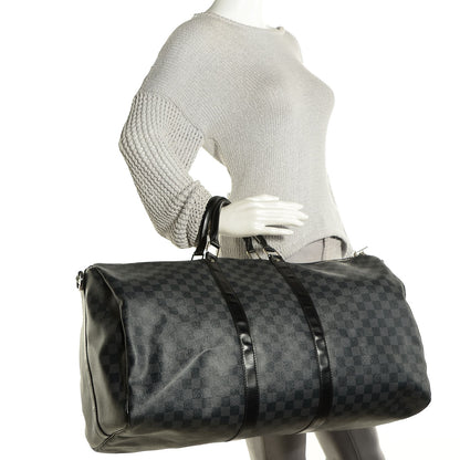 Louis Vuitton Damier Graphite Keepall Bandouliere 55 8 of 14