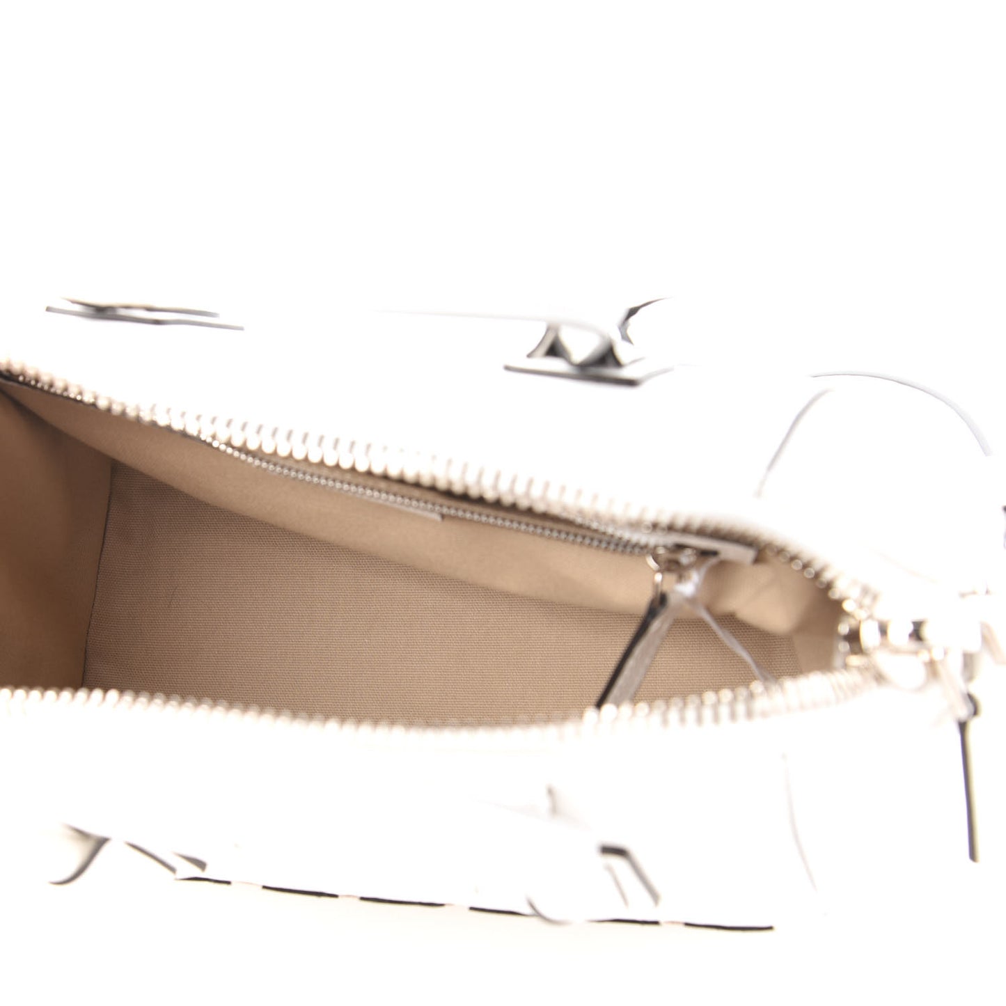 Calfskin Signature Logo Small Antigona White