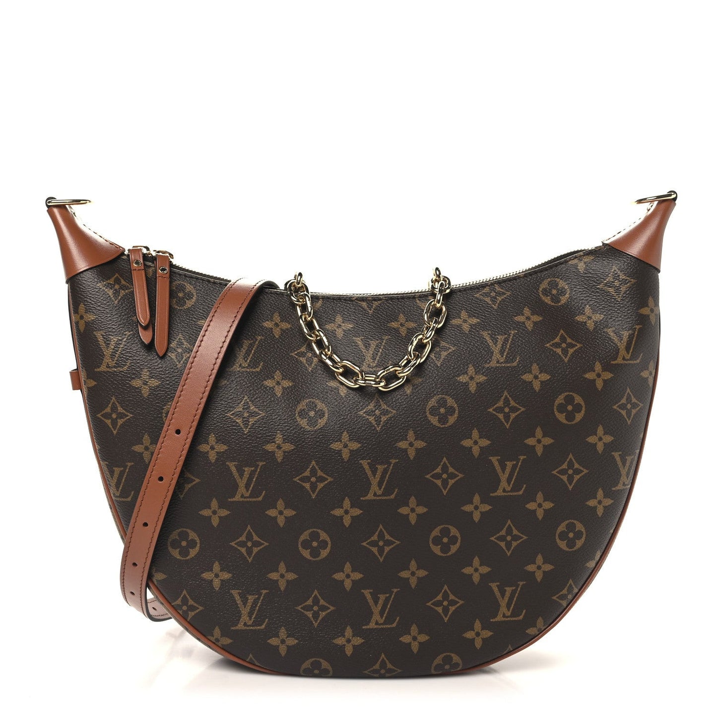 Reverse Monogram Loop Hobo