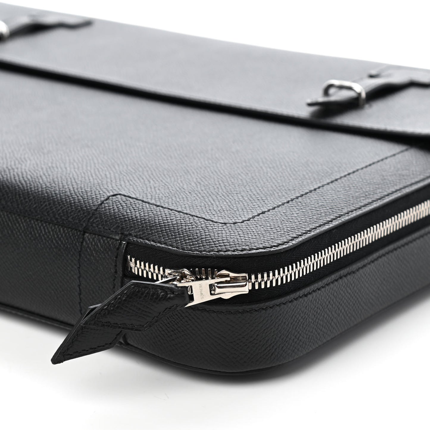 Epsom Serviette 57 Briefcase Black Bleu Indigo