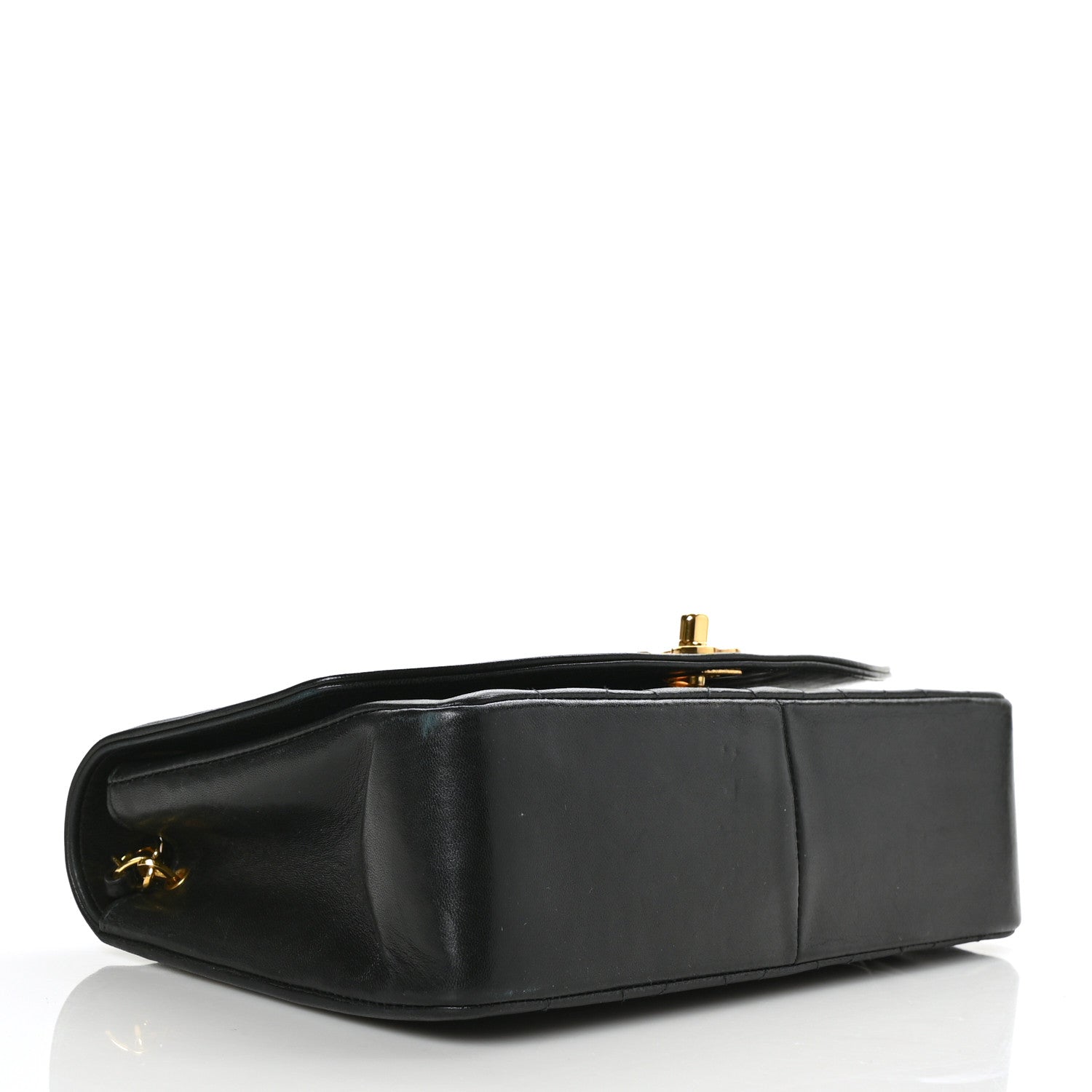 Chanel Lambskin Quilted Medium Single Flap Black 4 of 9