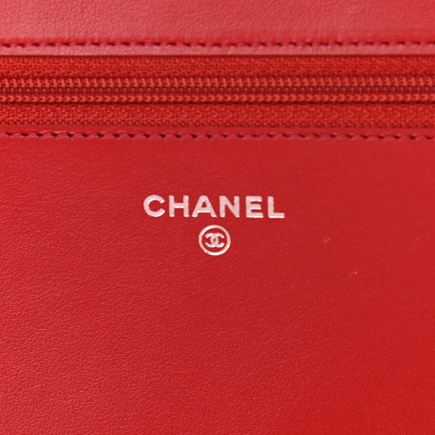 Chanel Caviar Quilted Boy Wallet On Chain WOC Red 6 of 13