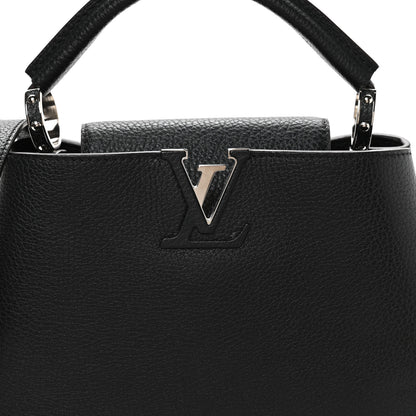 Louis Vuitton Taurillon Capucines BB Black Fuchsia 8 of 11