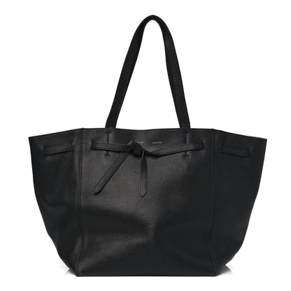 Celine Soft Grained Calfskin Small Belt Cabas Phantom Black 1 of 12