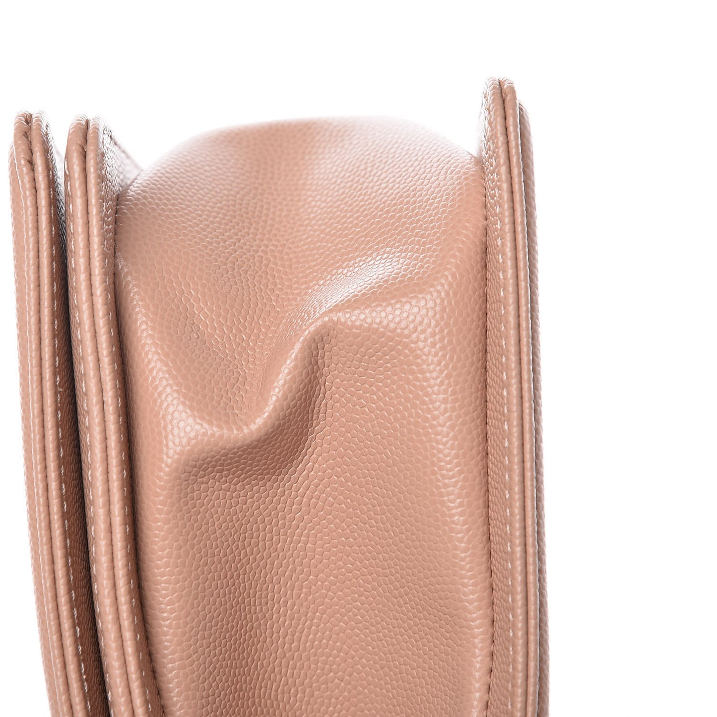 Caviar Quilted Medium Boy Flap Beige