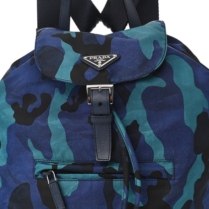 Prada Tessuto Nylon Camouflage Print Backpack Royal 8 of 11