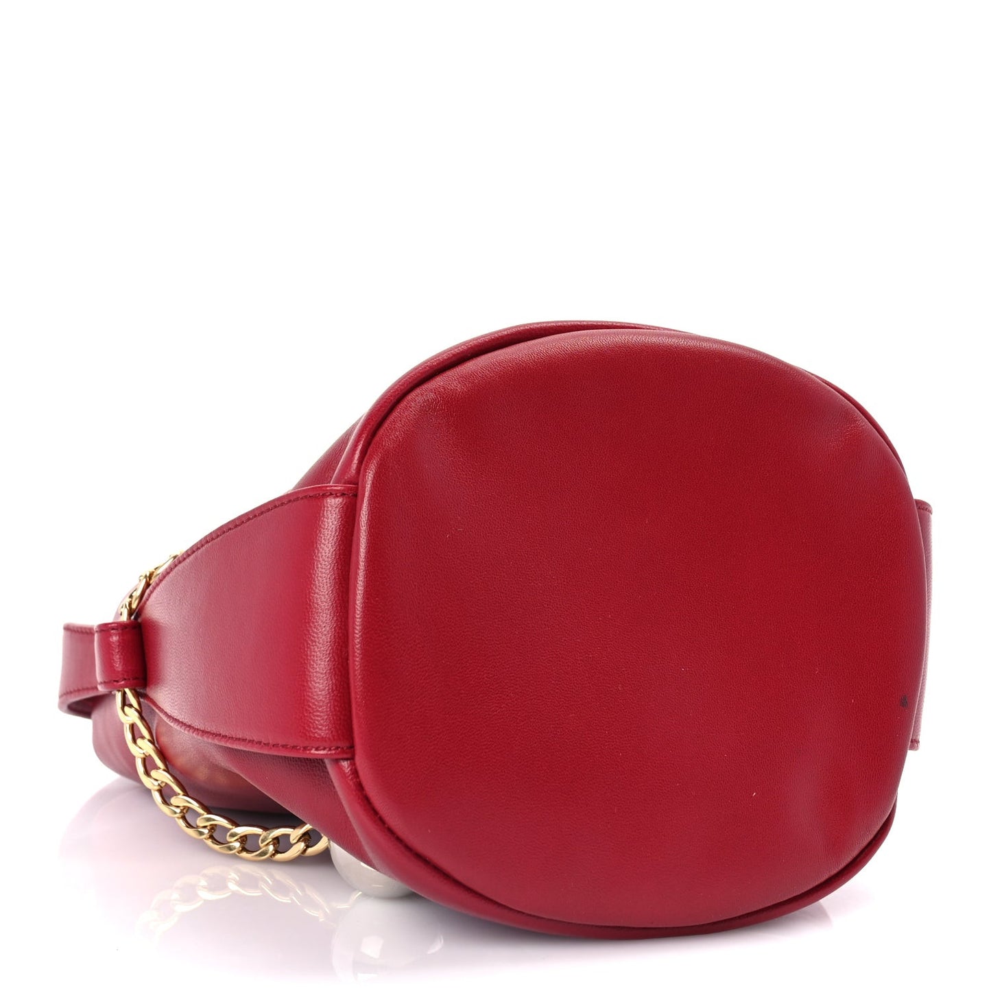 Nappa Mini Petit Sac Noir Bucket Bag Ciliegia
