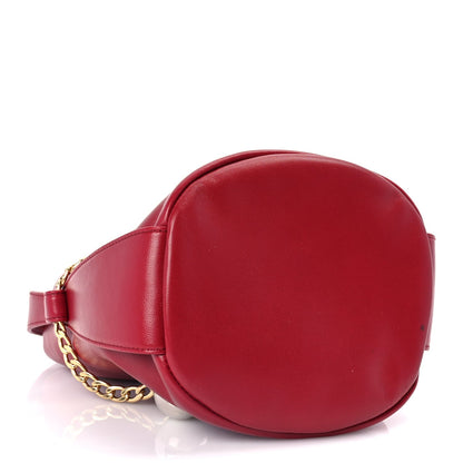 Prada Nappa Mini Petit Sac Noir Bucket Bag Ciliegia 3 of 8
