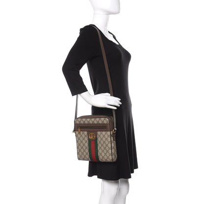 Gucci GG Supreme Monogram Web Small Ophidia Messenger Bag Brown 2 of 11