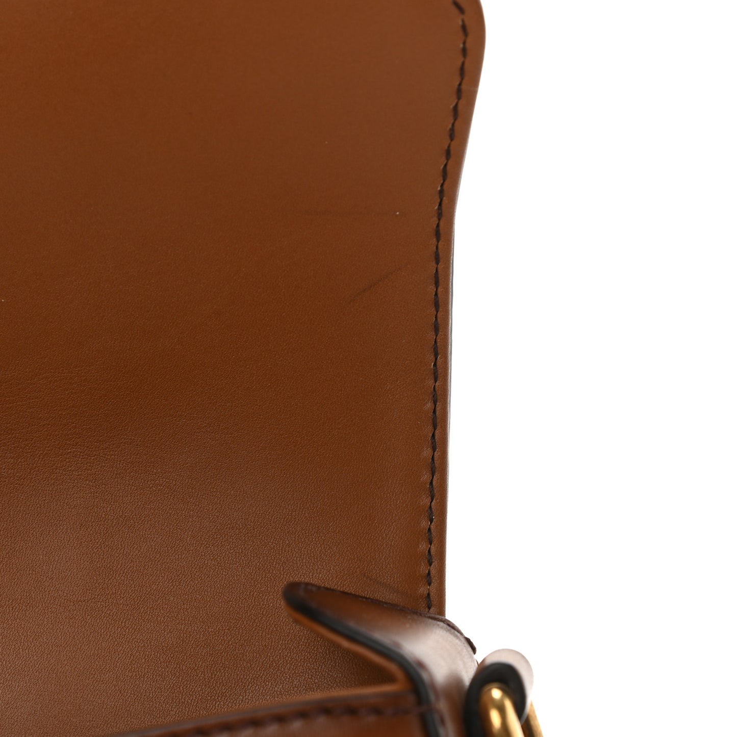 Monogram Small Lady Web Shoulder Bag Beige Cuir