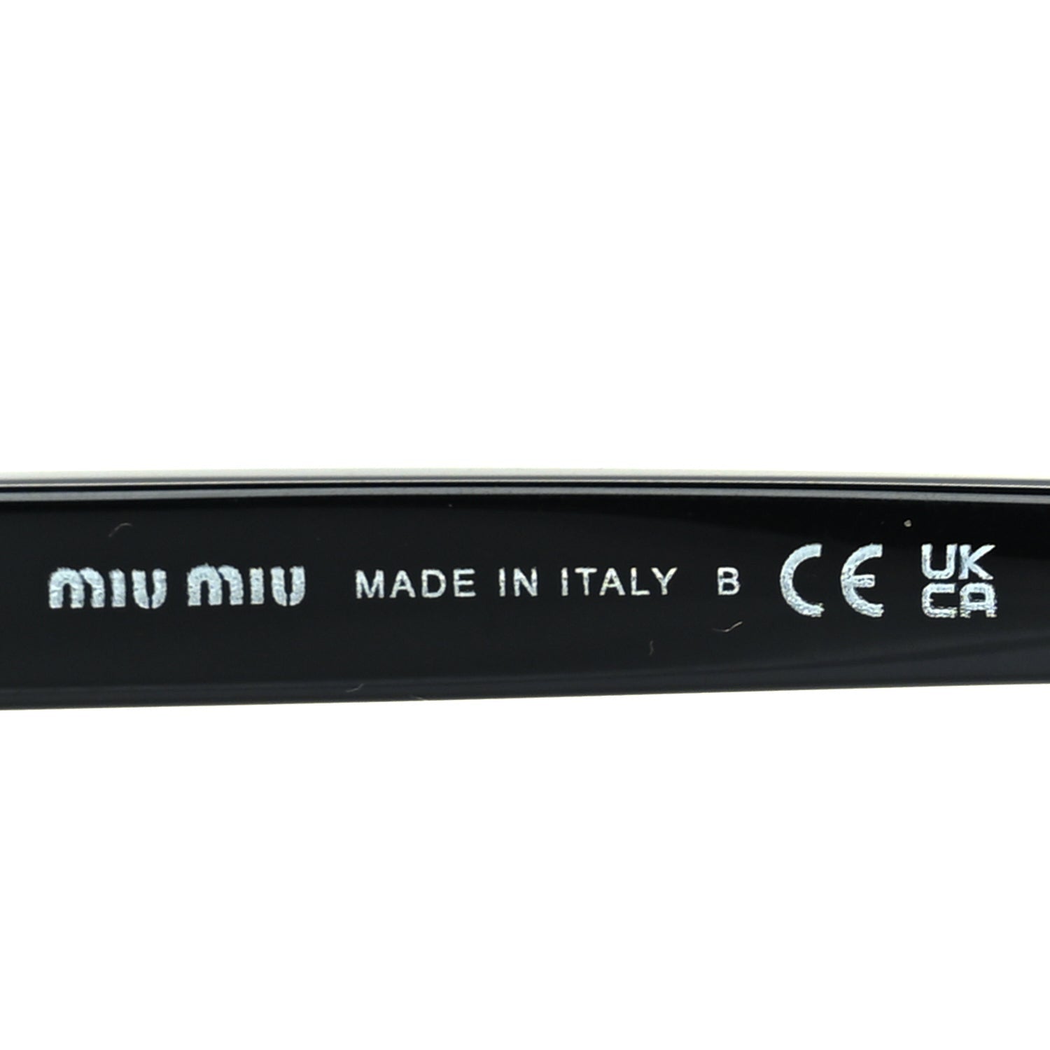 Miu Miu Acetate Square Sunglasses SMU 13Z  Black 6 of 7