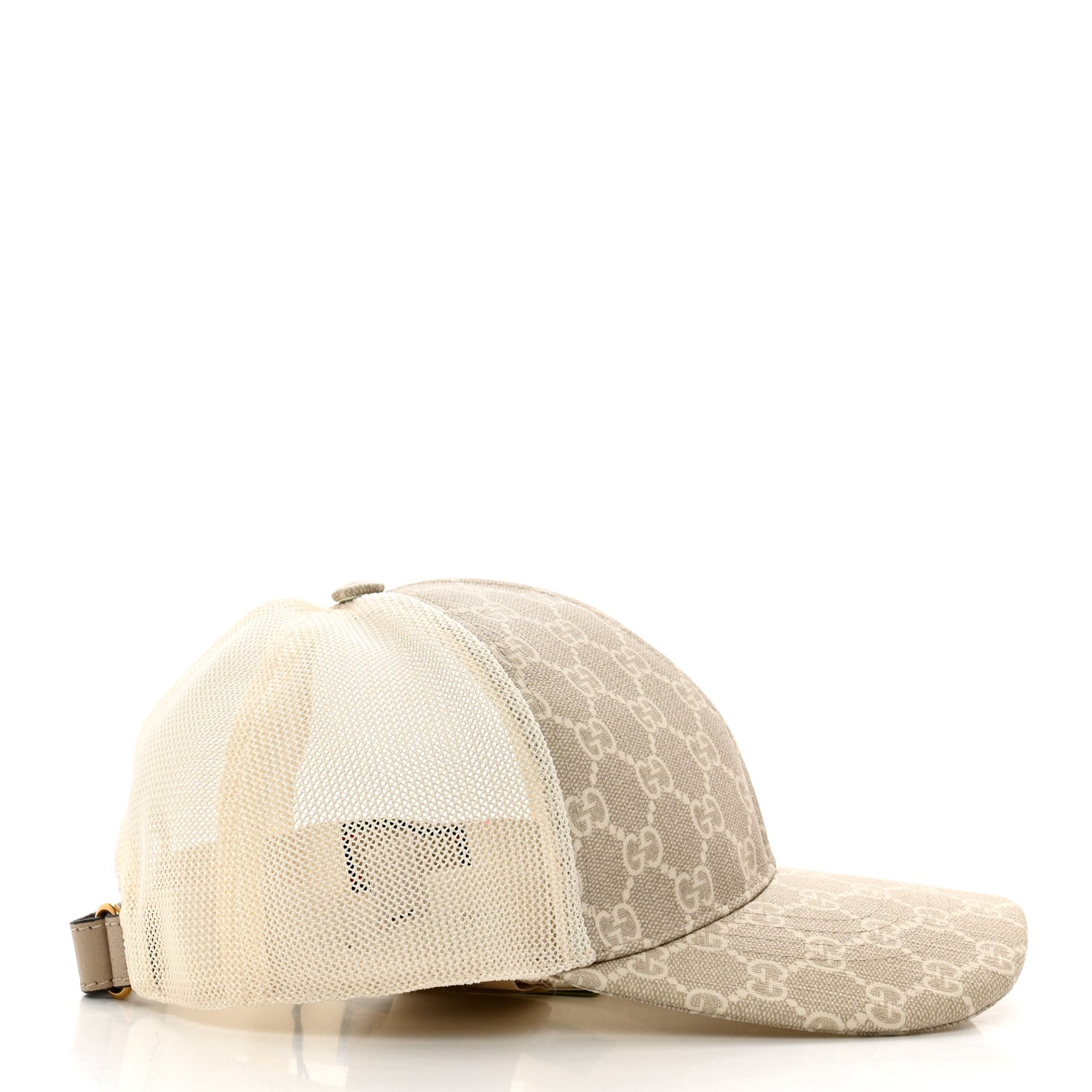Gucci GG Supreme Monogram Mesh Baseball Hat M Beige 4 of 8