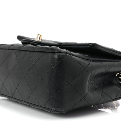 Chanel Lambskin Quilted Mini Rectangular Flap Black 7 of 10