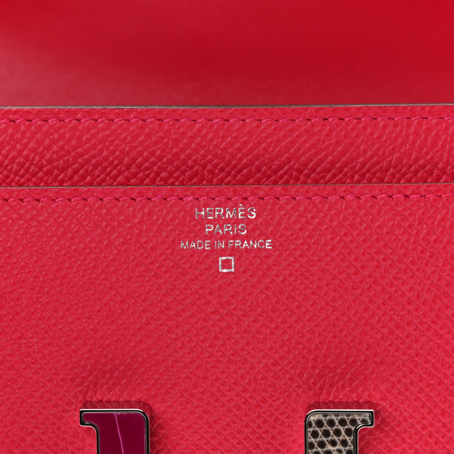 Hermes Epsom Alligator Lizard Constance Wallet To Go Rose Extreme 6 of 11