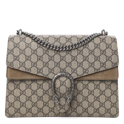 Gucci GG Supreme Monogram Medium Dionysus Shoulder Bag Taupe 1 of 11