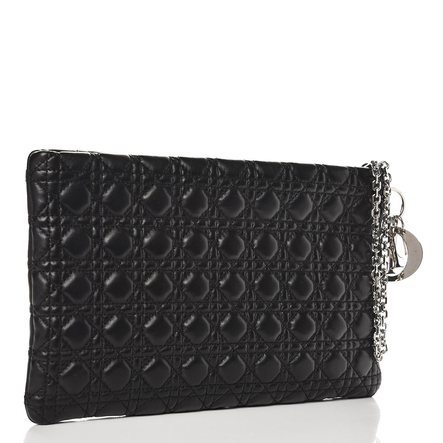 Lambskin Cannage Panarea Pouch Black