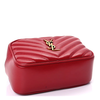 Saint Laurent Calfskin Matelasse Monogram Lou Belt Bag Rouge Eros 3 of 8