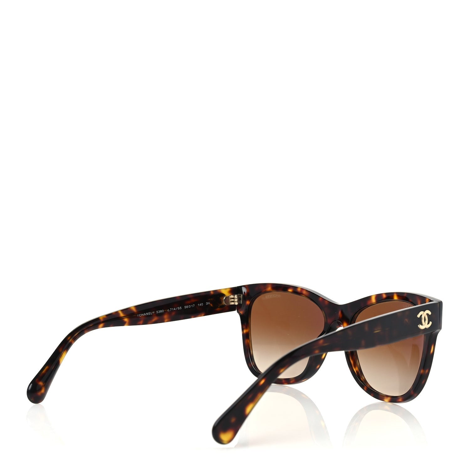 Chanel Acetate Runway Square Sunglasses 5380  Dark Tortoise 4 of 7