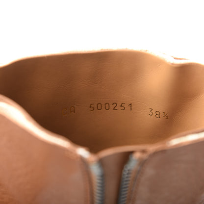 Saint Laurent Calfskin Theo 95 Zip Boot 38.5 Cognac 7 of 11