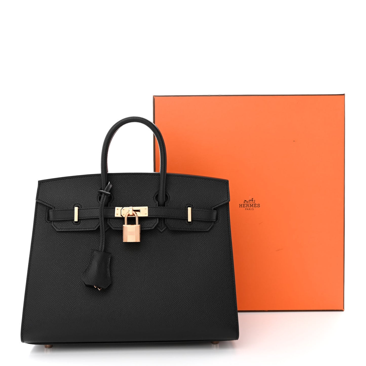 Epsom Birkin Sellier 25 Black