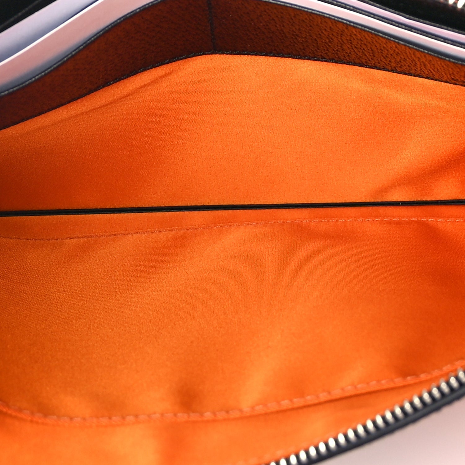 Gucci Econyl Nylon Monogram Off The Grid Zip Pouch Carrot Orange 6 of 9