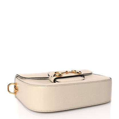 Gucci Azalea Calfskin Web Mini Horsebit 1955 Shoulder Bag Mystic White 3 of 9