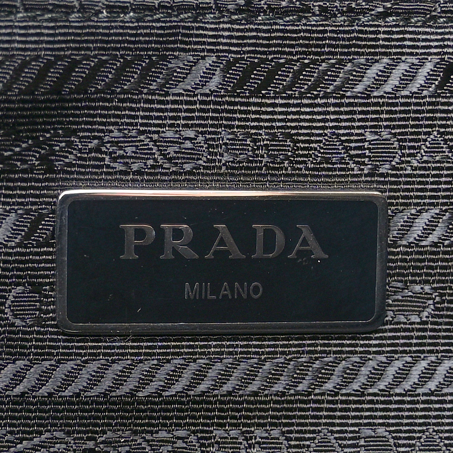 Prada Tessuto Nylon Saffiano Shopping Tote Black 6 of 9