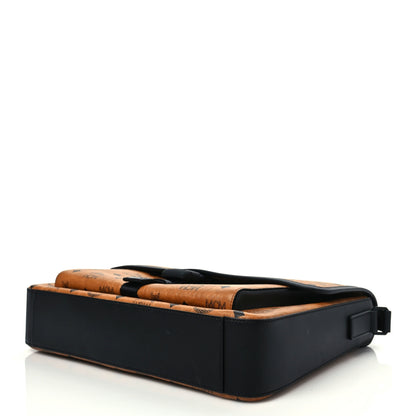 MCM Visetos Medium Klassik Messenger Bag Cognac Black 8 of 8