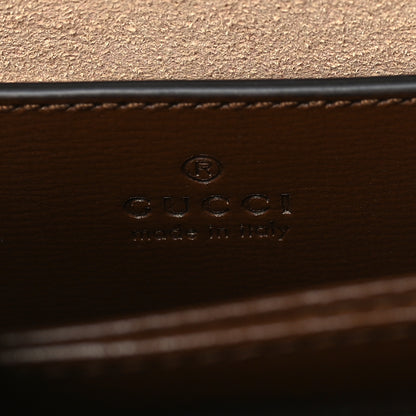 Gucci GG Supreme Monogram Azalea Calfskin Mini Horsebit 1955 Top Handle Flap Bag Beige Ebony Brown Sugar 5 of 8