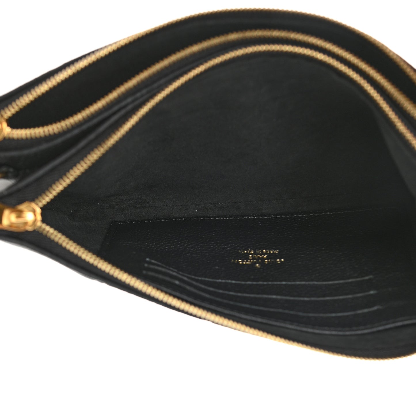 Empreinte Double Zip Pochette Black