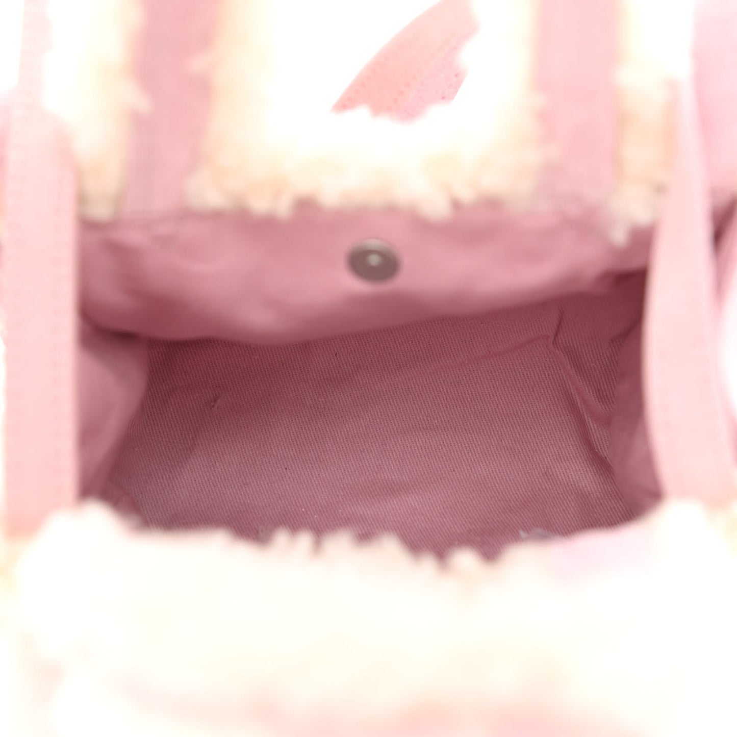 X UGG Suede Shearling Small Shopping Bag Pink