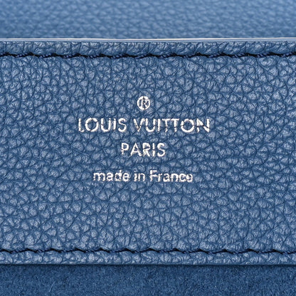 Louis Vuitton Calfskin Lockme Mini Backpack Blue Jean Creme 5 of 9
