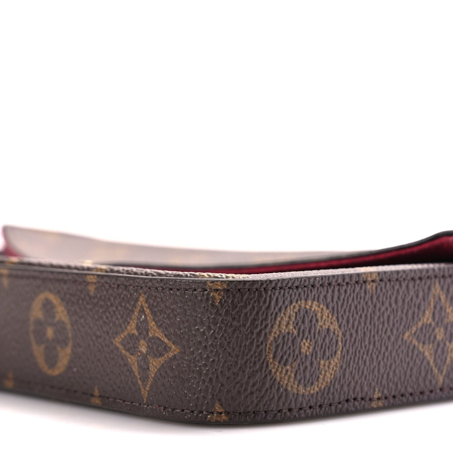 Monogram Pochette Felicie Chain Wallet Fuchsia