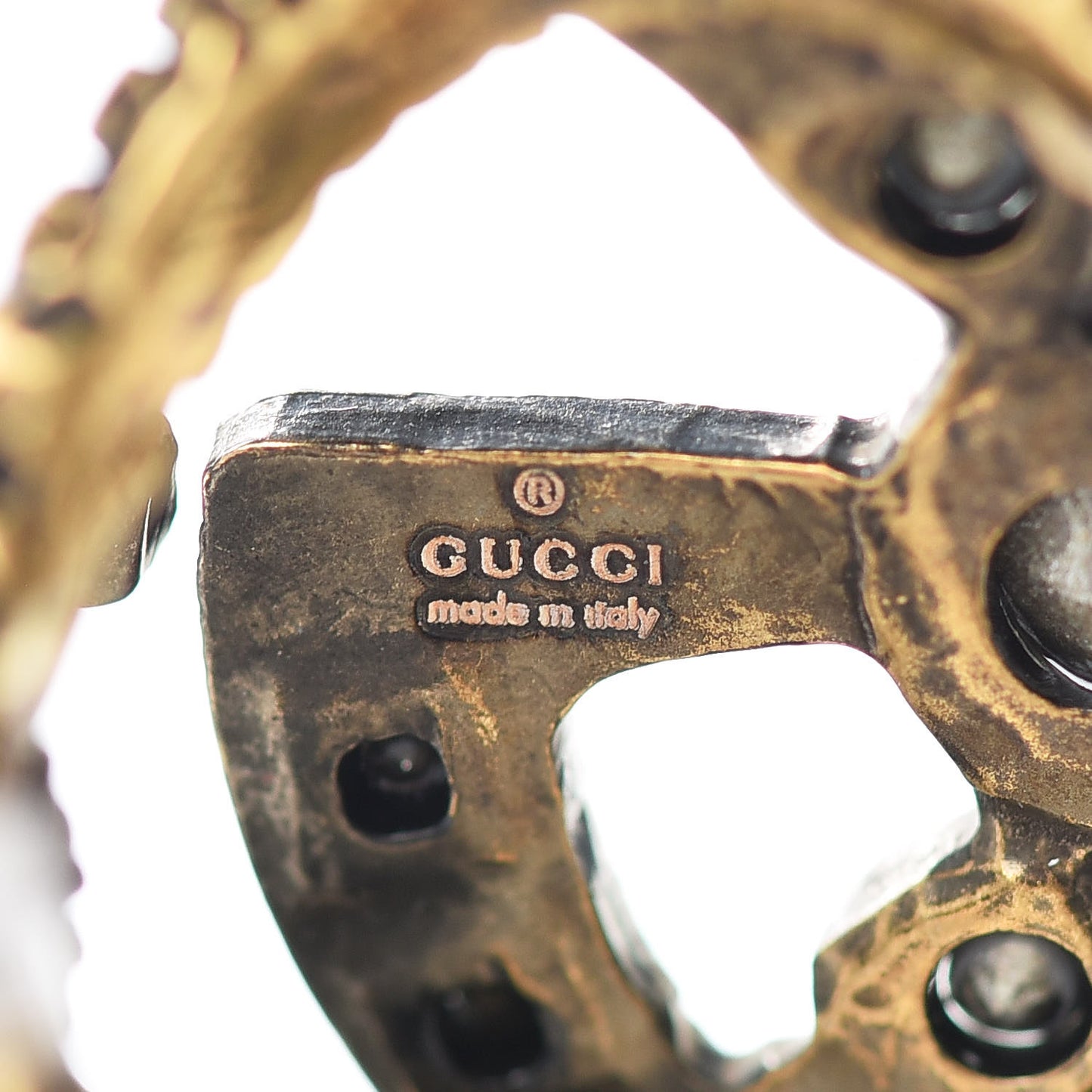 Crystal Double G Ring 6.5 Multicolor