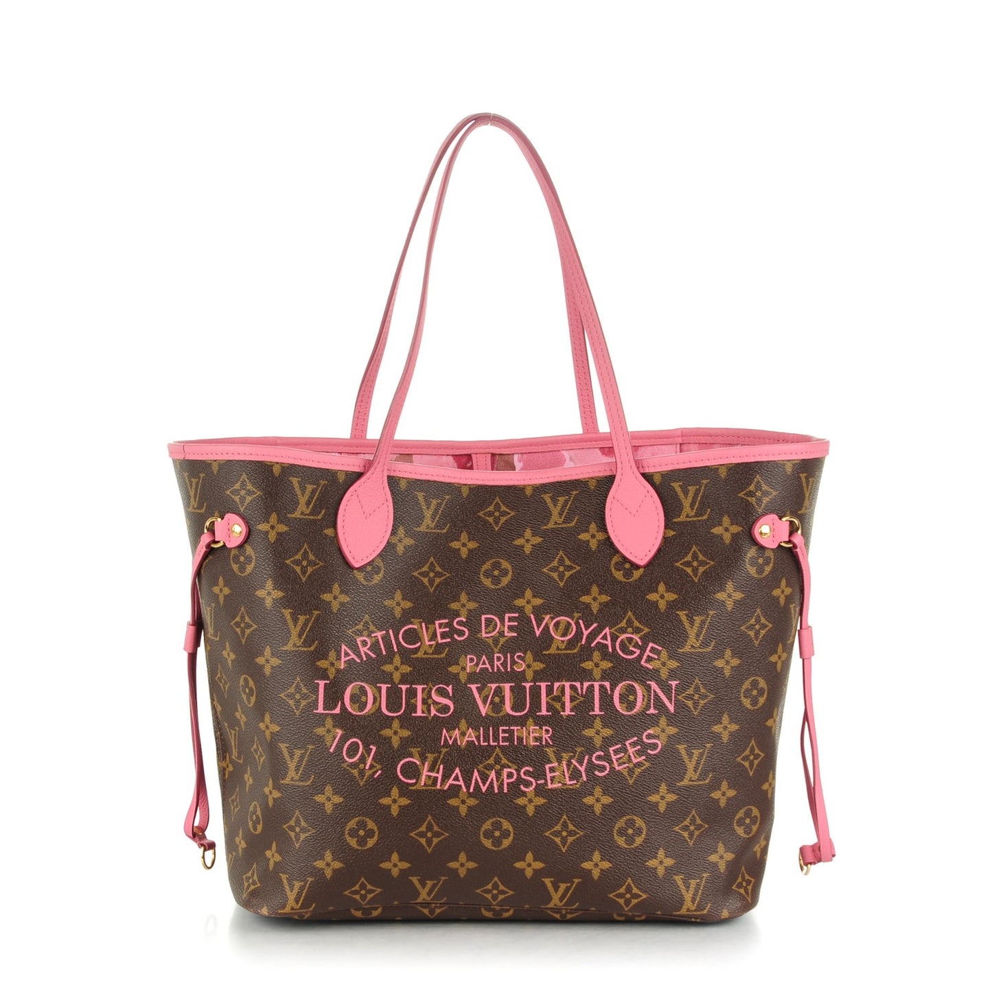 Monogram Articles de Voyage Ikat Neverfull MM Rose Velours
