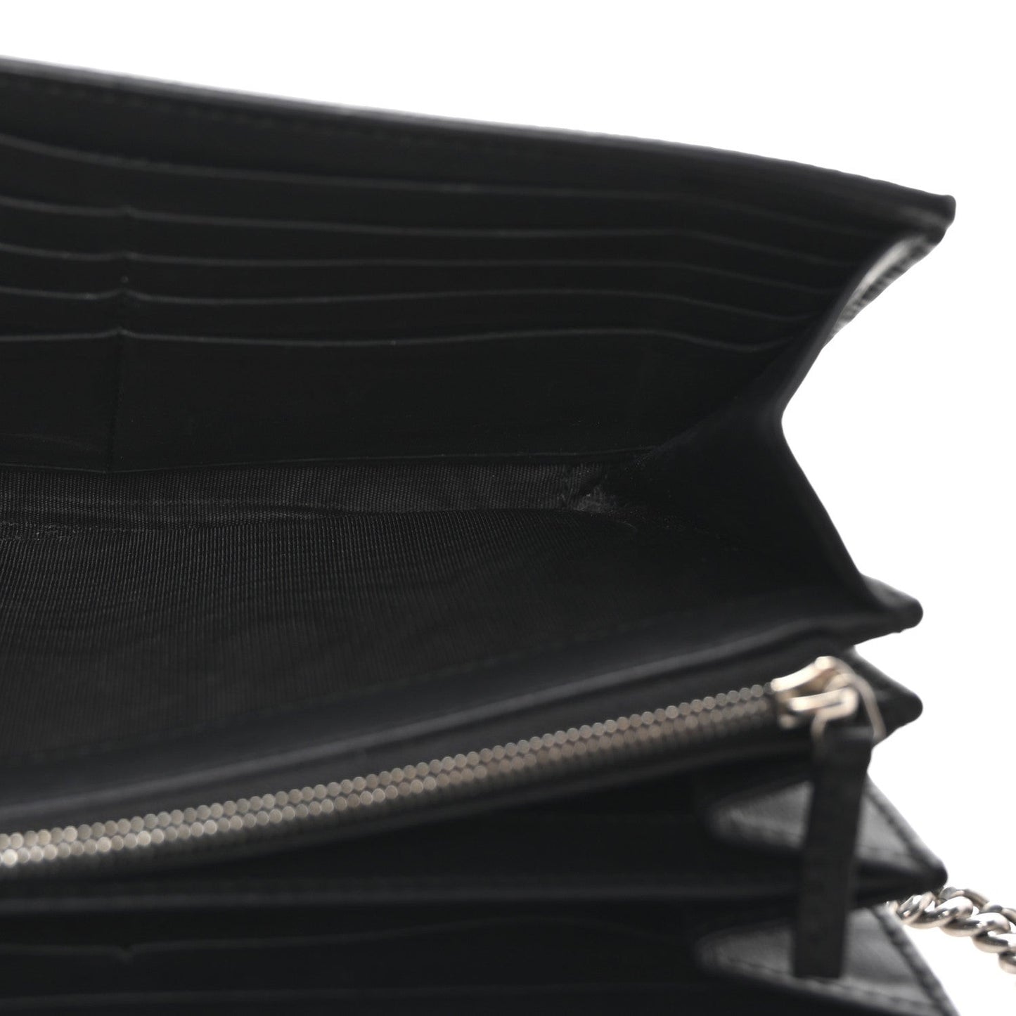 GG Supreme Monogram Mini Dionysus Chain Wallet Beige Black