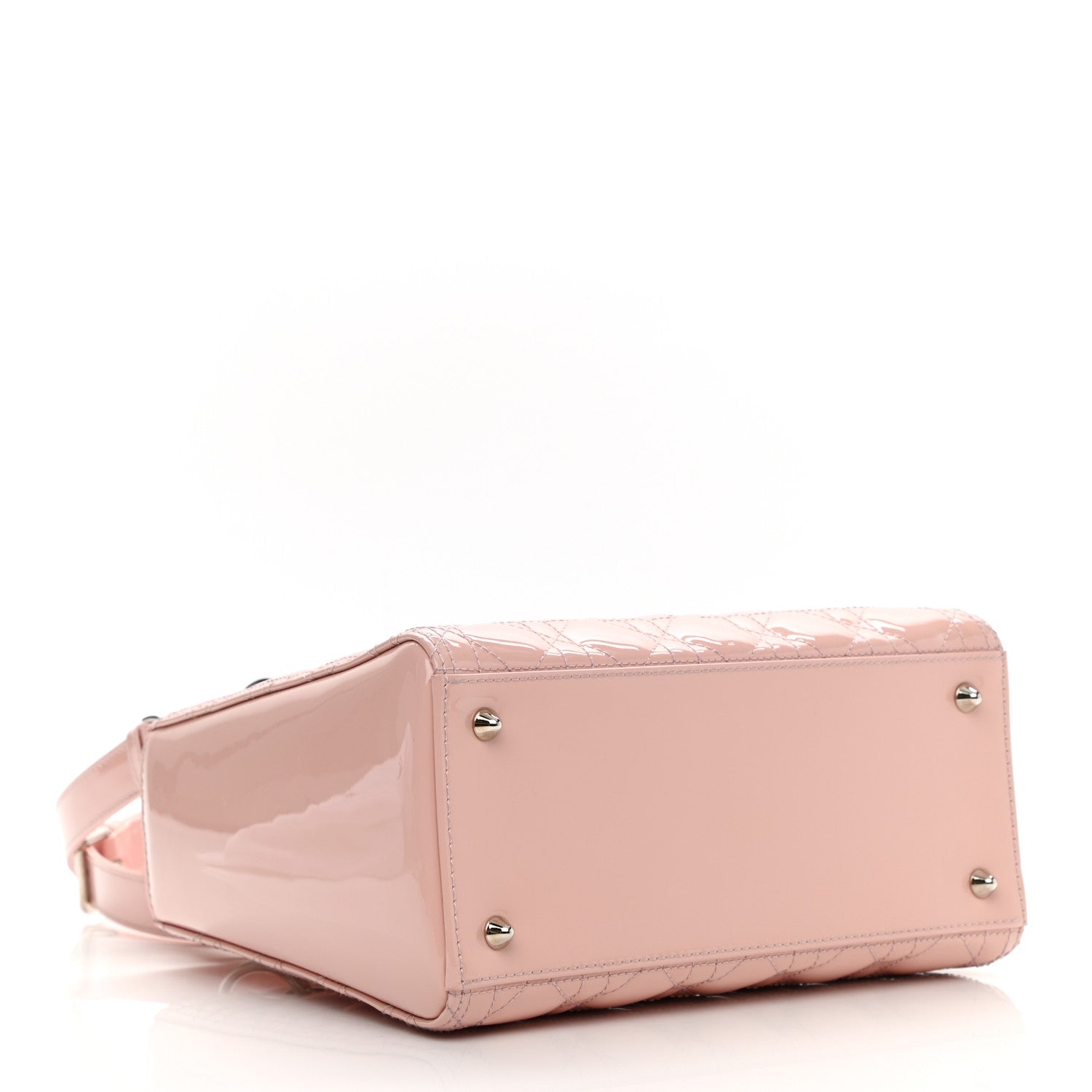 Christian Dior Patent Cannage Medium Lady Dior Rose Clair 3 of 11