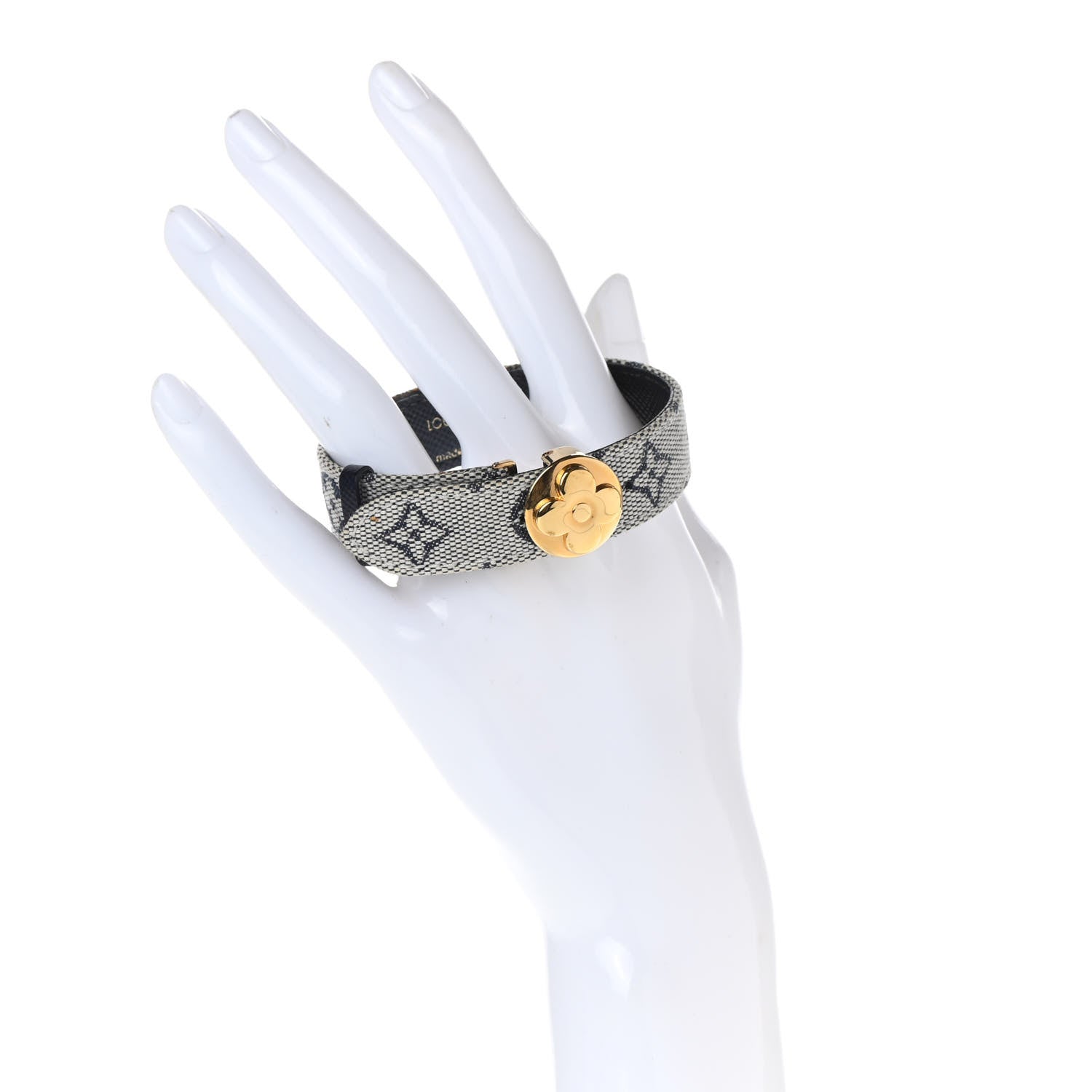 Louis Vuitton Mini Monogram Wish Bracelet Blue 2 of 4