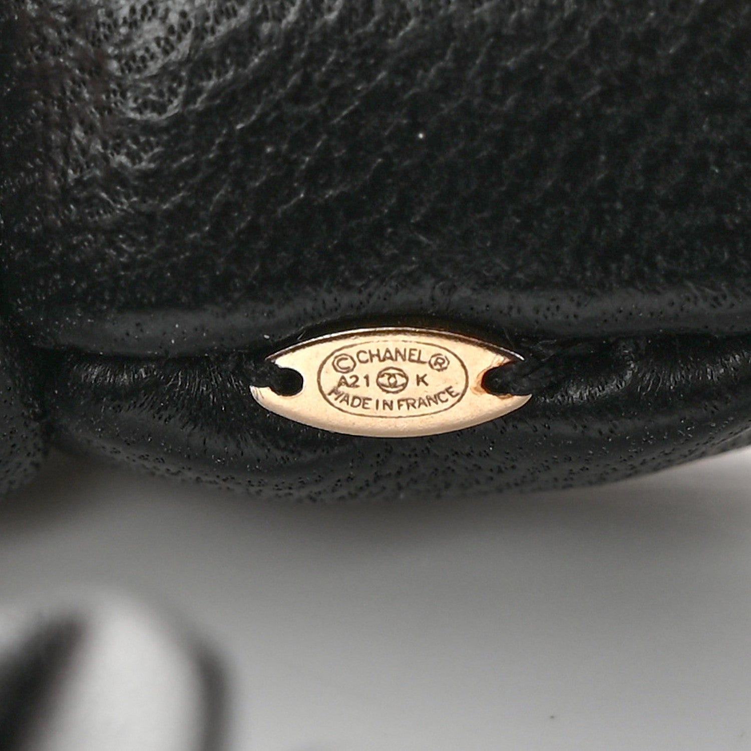 Chanel Lambskin Quilted CC Hair Scrunchie Black 3 of 4