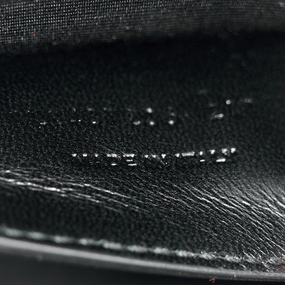 Saint Laurent Grain De Poudre Matelasse Chevron Medium Monogram Satchel Black 8 of 11