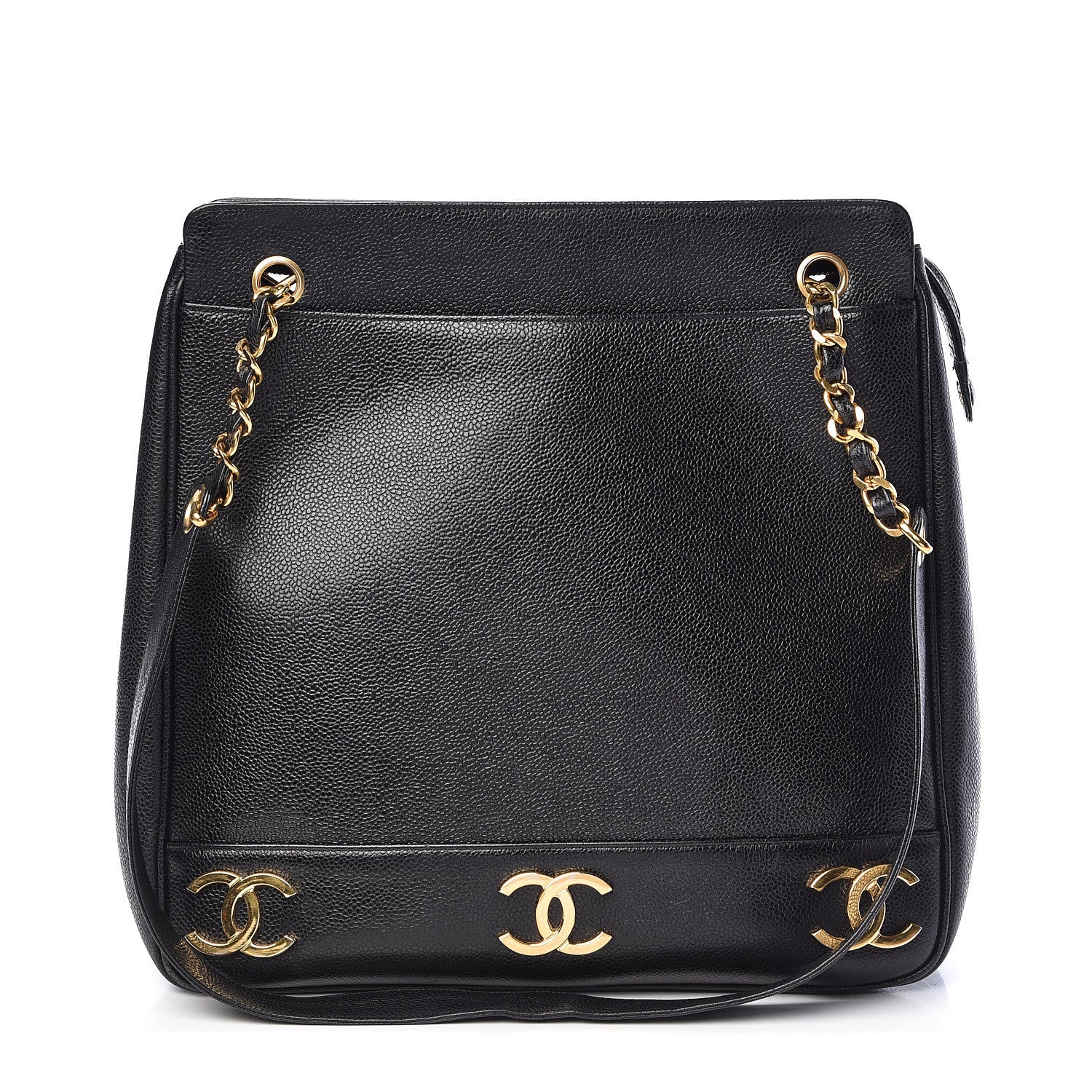 Chanel Caviar CC Shoulder Bag Black 1 of 10