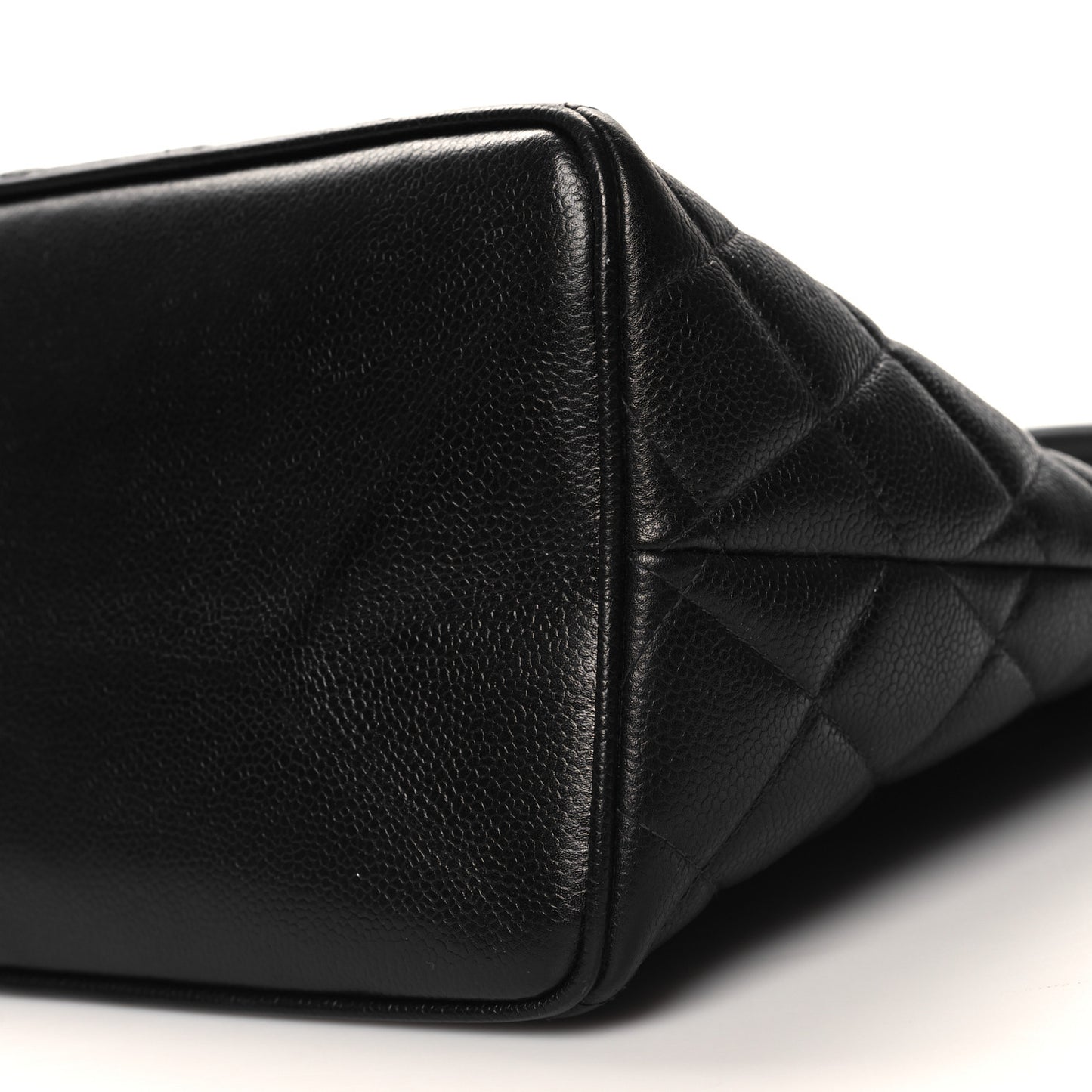 Caviar Quilted Medallion Tote Black