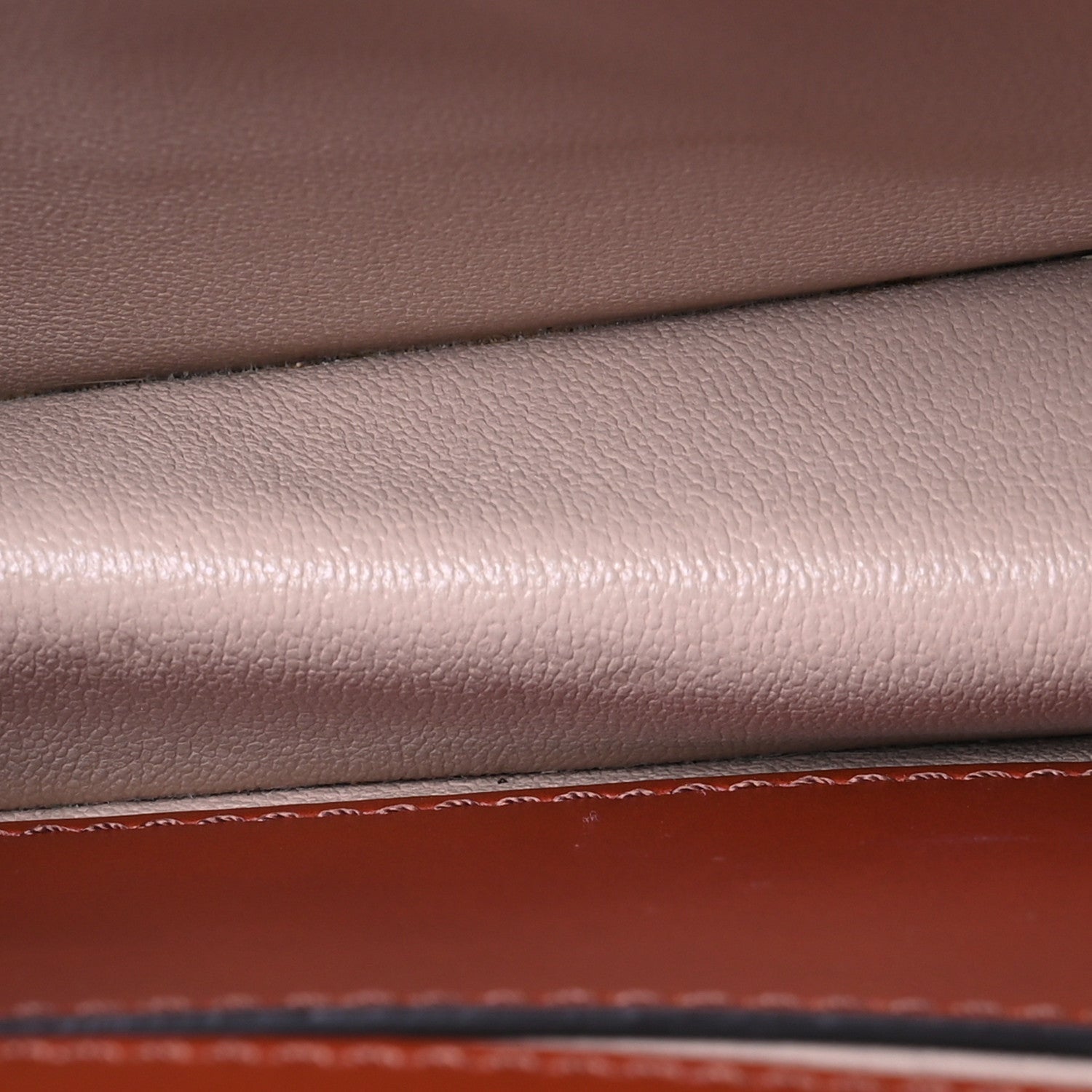 Chloe Shiny Goatskin Calfskin Mini Aby Chain Shoulder Bag Sepia Brown 5 of 7