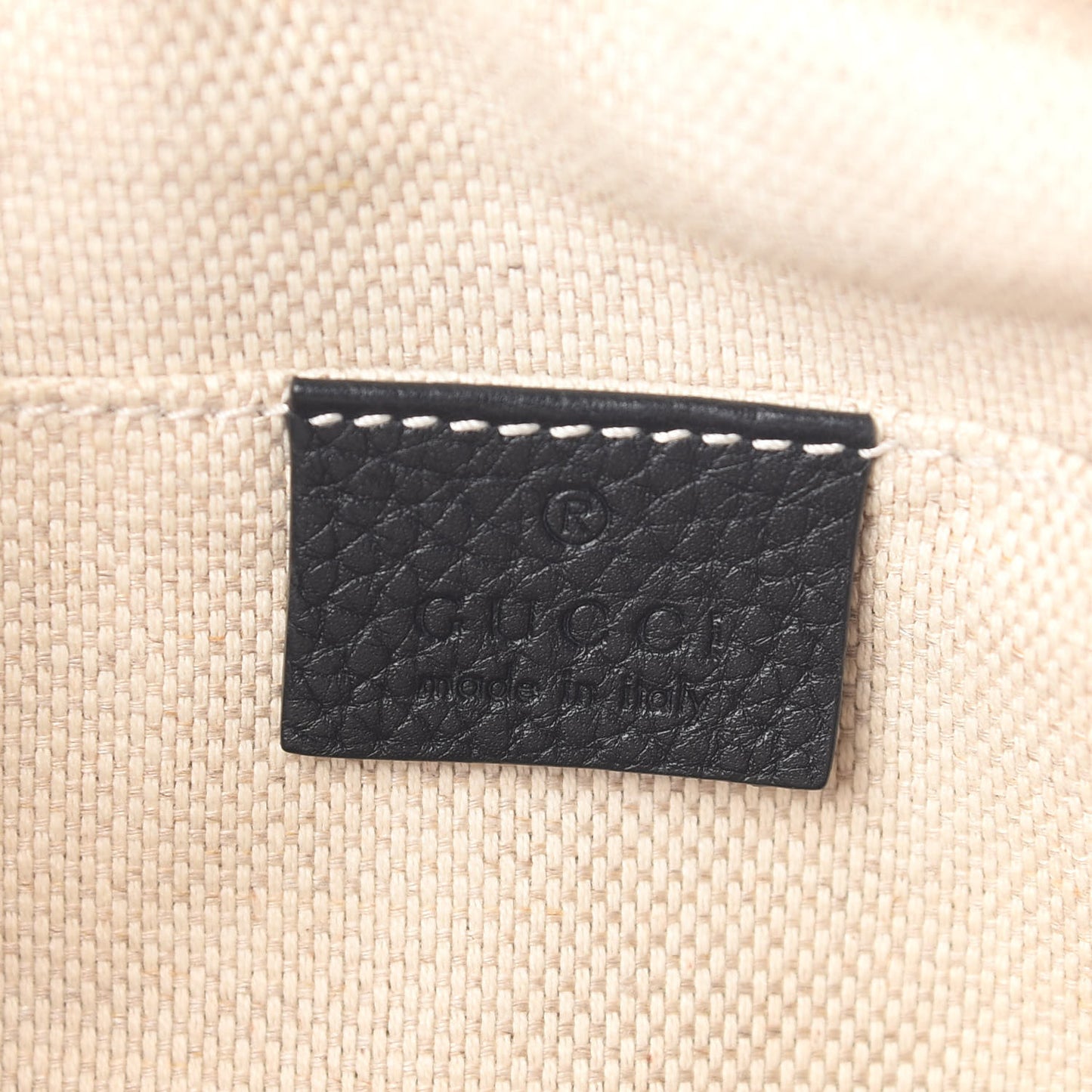 Pebbled Calfskin Small Soho Disco Bag Black