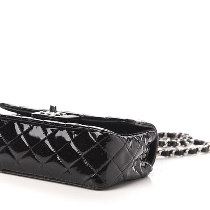Chanel Patent Calfskin Quilted Mini Rectangular Flap Black 10 of 13
