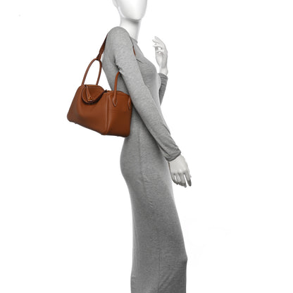 Hermes Taurillon Clemence Lindy 26 Gold 2 of 10