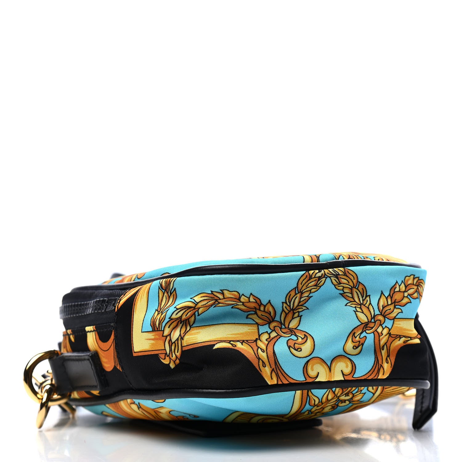 Versace Nylon Baroque Print Small Crossbody Bag Black 3 of 7