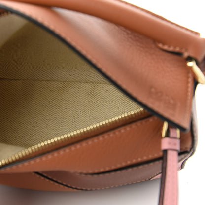 Loewe Calfskin Mini Puzzle Bag Tan Medium Pink 5 of 10