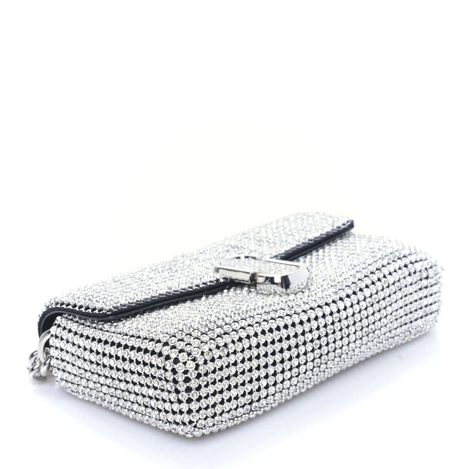 Marc Jacobs The Rhinestone J Marc Mini Shoulder Bag Silver 4 of 9