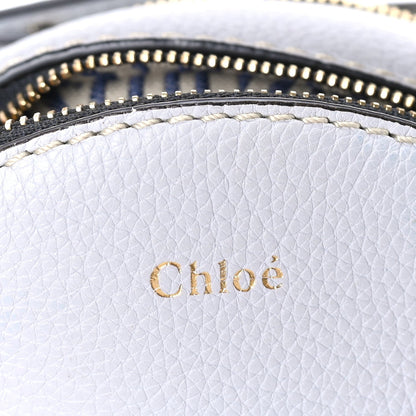 Chloe Grained Shiny Calfskin Mini Round Daria Bag Light Cloud 5 of 7